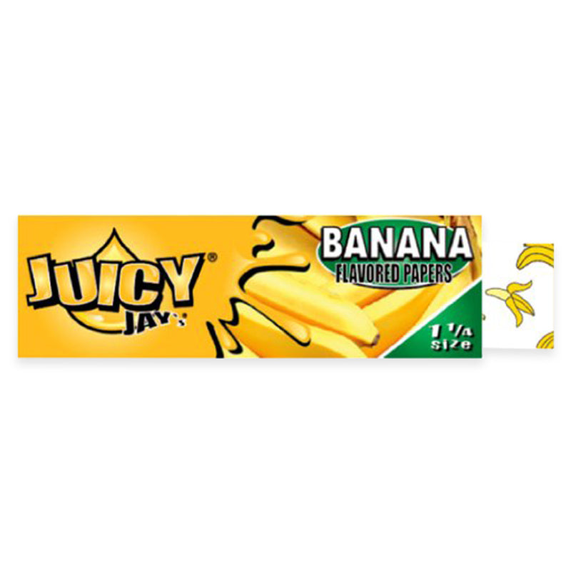Juicy Jay's - 1.25" Rolling Papers - Banana - Display Box of 24
