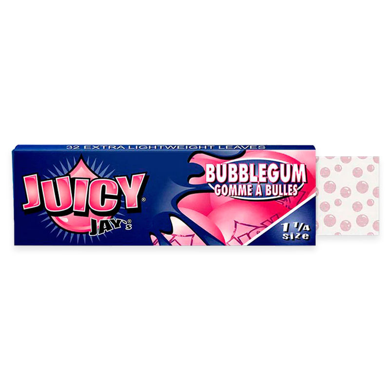 Juicy Jay's - 1.25" Rolling Papers - Bubblegum - Display Box of 24
