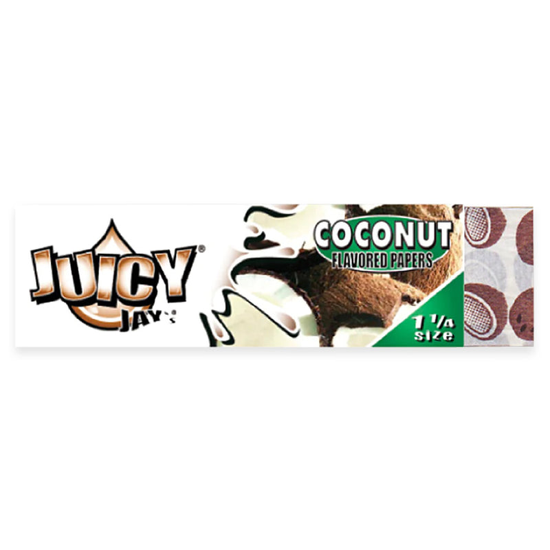 Juicy Jay's - 1.25" Rolling Papers - Coconut - Display Box of 24