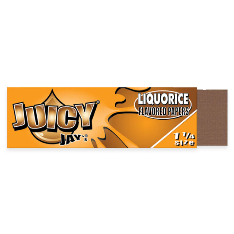 Juicy Jay's - 1.25" Rolling Papers - Liquorice - Display Box of 24