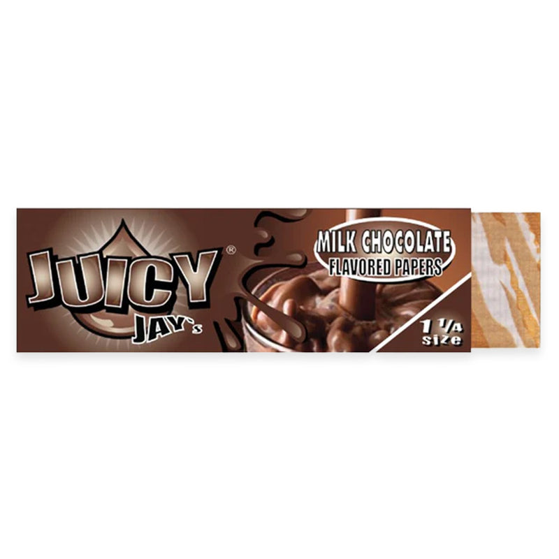 Juicy Jay's - 1.25" Rolling Papers - Milk Chocolate - Display Box of 24
