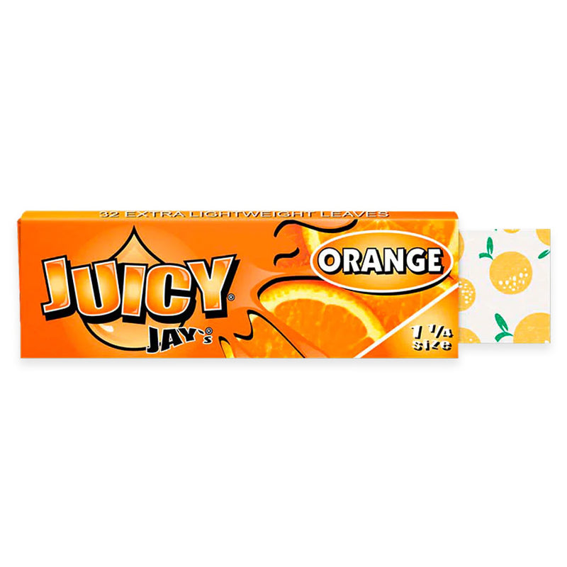 Juicy Jay's - 1.25" Rolling Papers - Orange - Display Box of 24