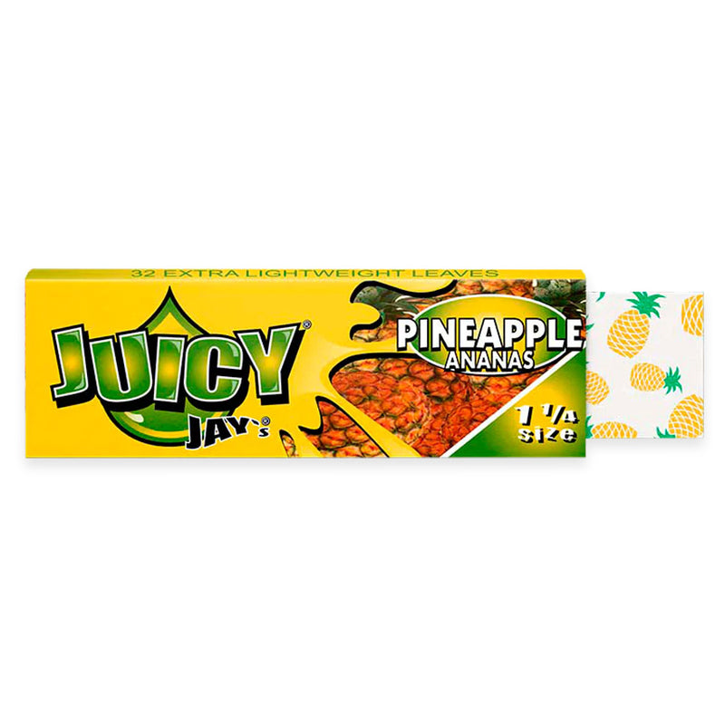Juicy Jay's - 1.25" Rolling Papers - Pineapple - Display Box of 24