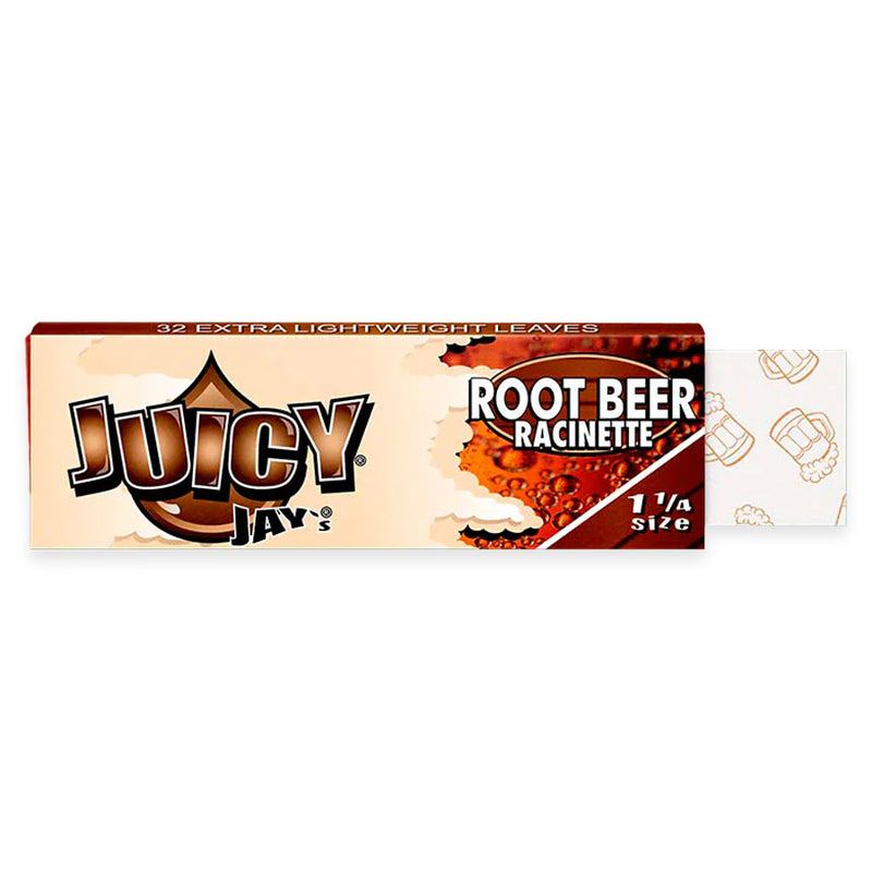 Juicy Jay's - 1.25" Rolling Papers - Root Beer - Display Box of 24