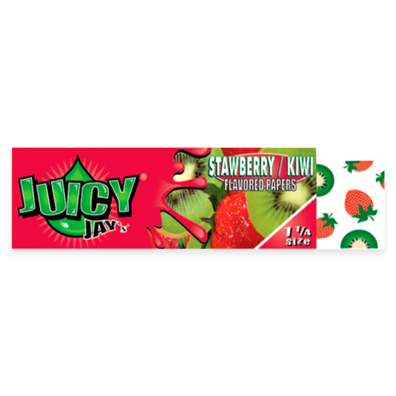 Juicy Jay's - 1.25" Rolling Papers - Strawberry Kiwi - Display Box of 24