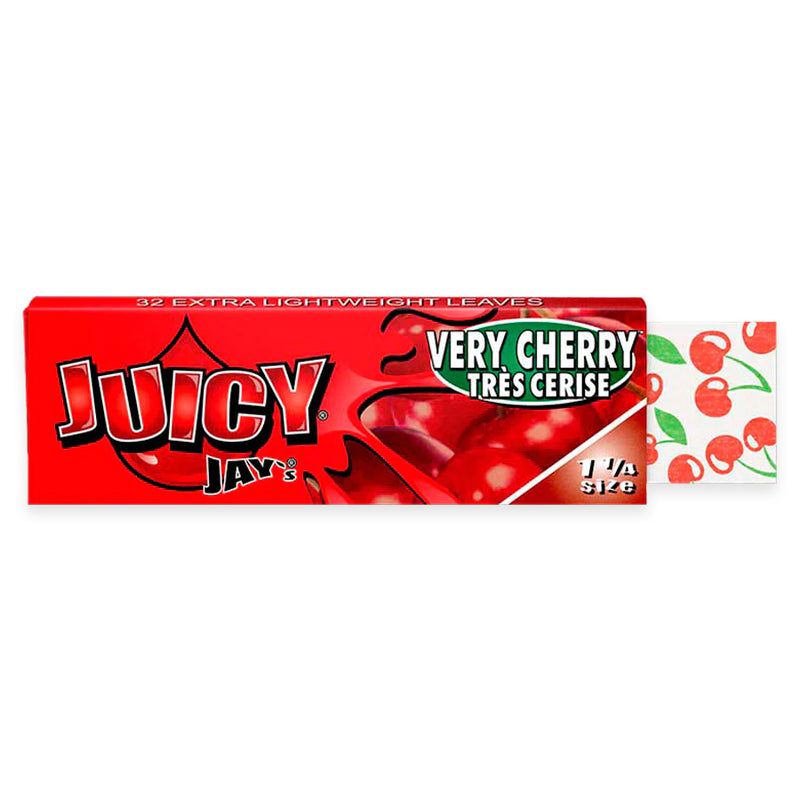 Juicy Jay's - 1.25" Rolling Papers - Very Cherry - Display Box of 24