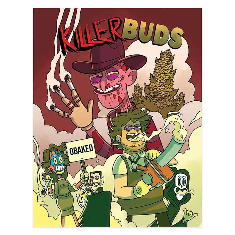 Wood Rocket - Killer Buds - Adult Coloring Book - 8.5" x 11"