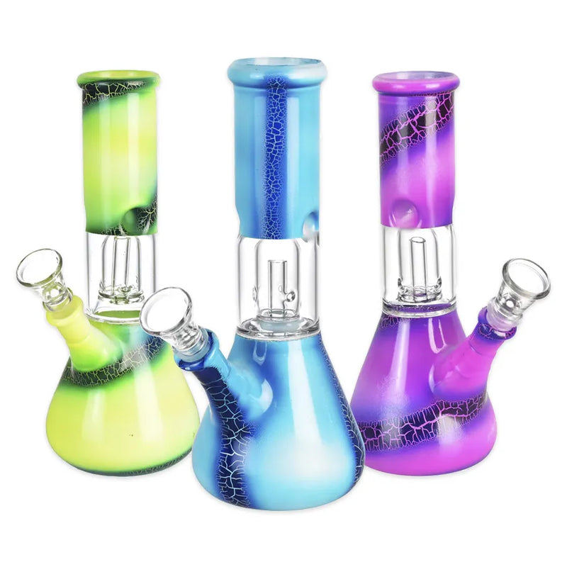 Lava Ombre - Glass Beaker Water Pipe - 8"