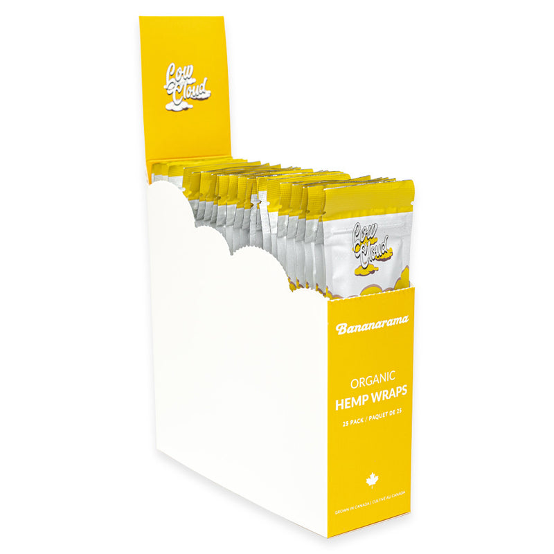 Low Cloud - Organic Hemp Blunt Wraps -  Bananarama - Display Box of 25