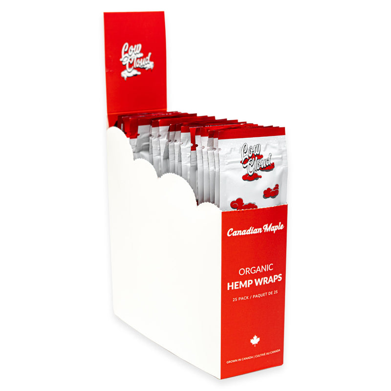 Low Cloud - Organic Hemp Blunt Wrap - Canadian Maple - Display Box of 25