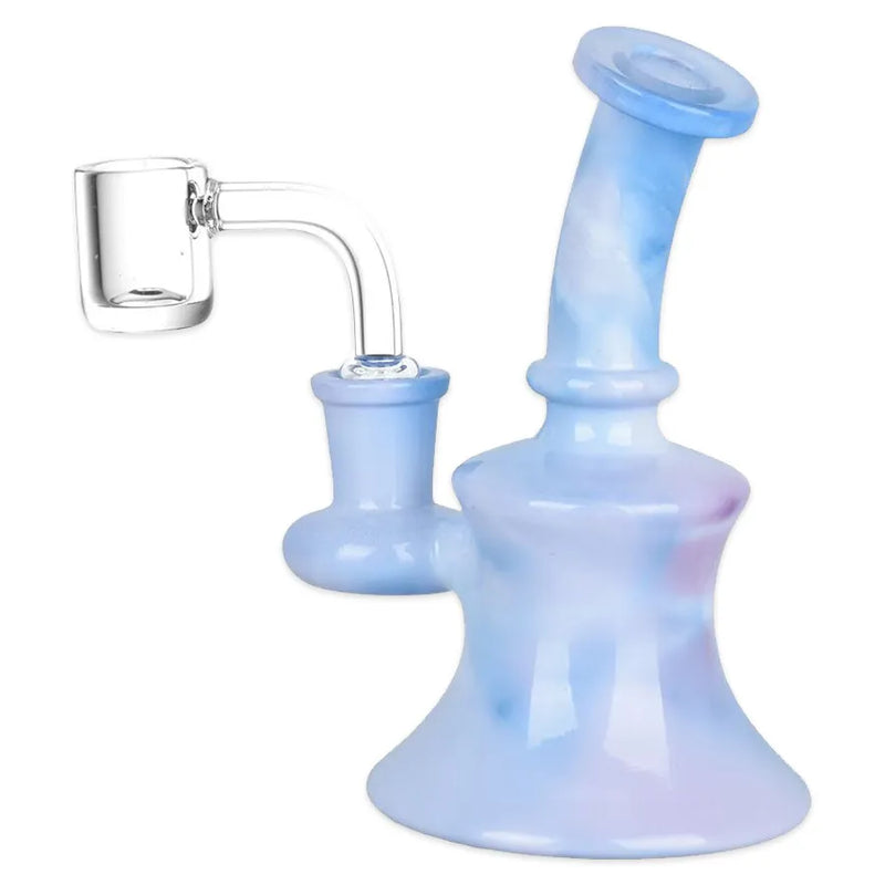 Marbled Tie Dye - Mini Glass Dab Rig - 5"