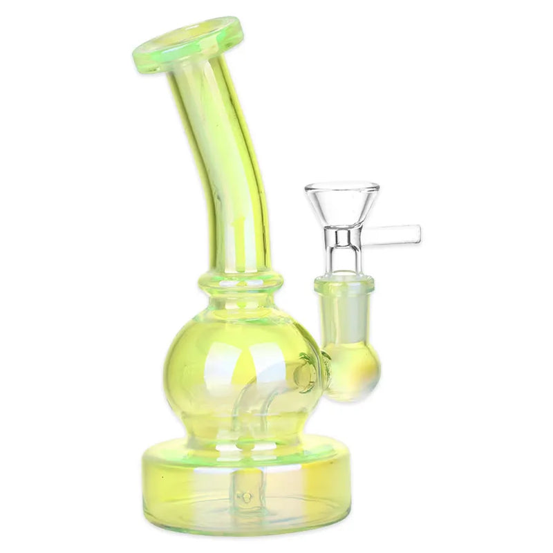 Mini Epiphany - Electroplated Glass Water Pipe - 6.5"