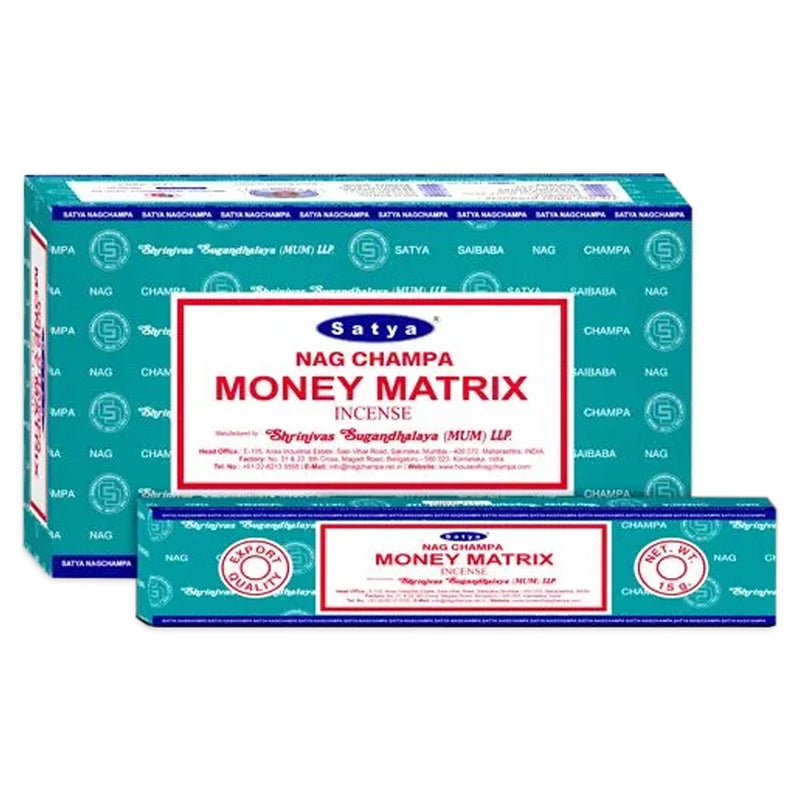 Satya - Money Matrix - Incense Sticks - 15g - Box of 12