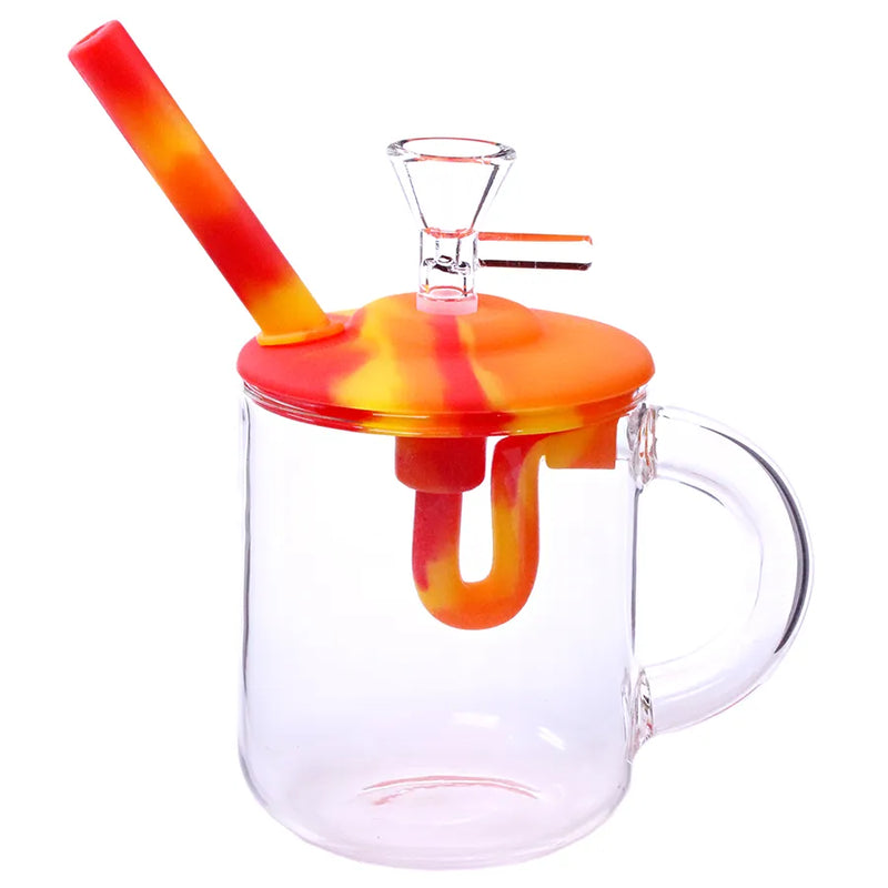 Silicone and Glass Mug Bubbler - 6"