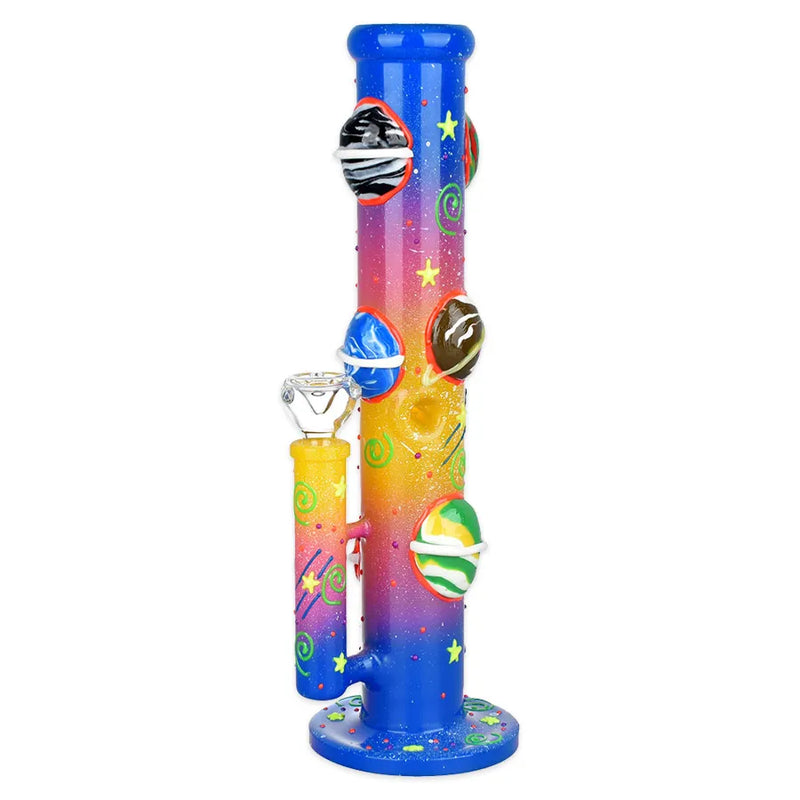 Orbiting Planets - Glow in the Dark Water Pipe - 13.75"