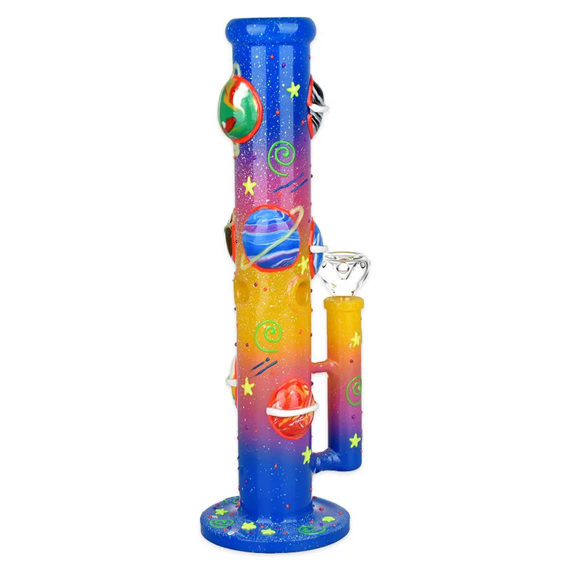 Orbiting Planets - Glow in the Dark Water Pipe - 13.75"