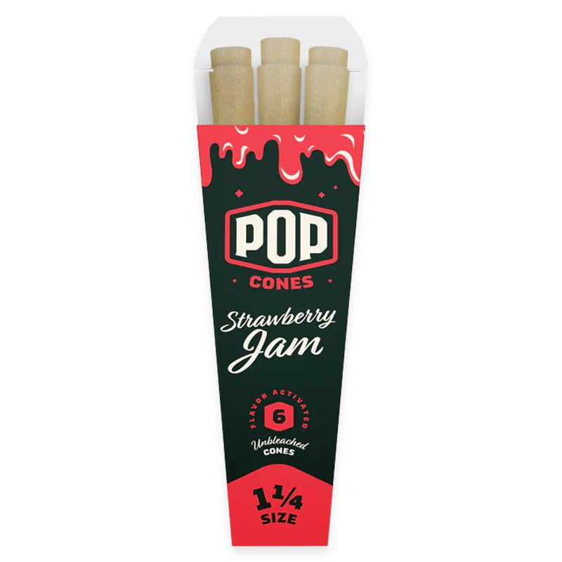 Pop Cones - Strawberry Jam 1.25" (6-Pack) - Display Box of 24
