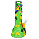 St. Patrick's Day - Pot of Gold Glow in the Dark Beaker Water Pipe - 10"