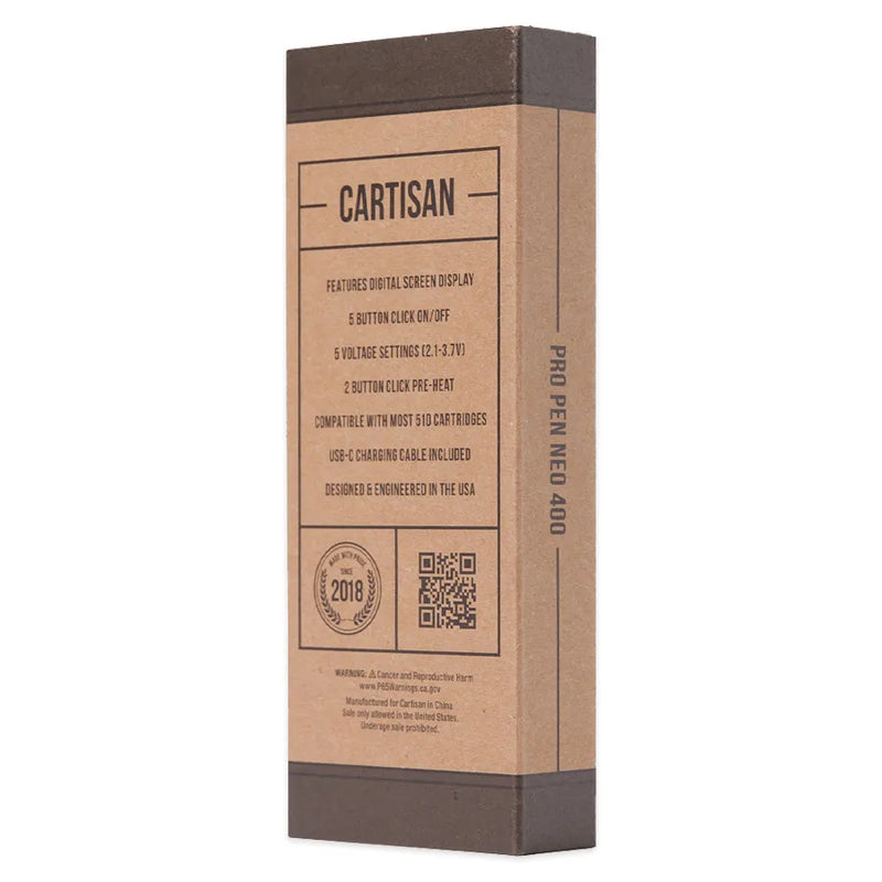 Cartisan - Pro Pen NEO 400 - Digital - 510 Battery - 400mAh