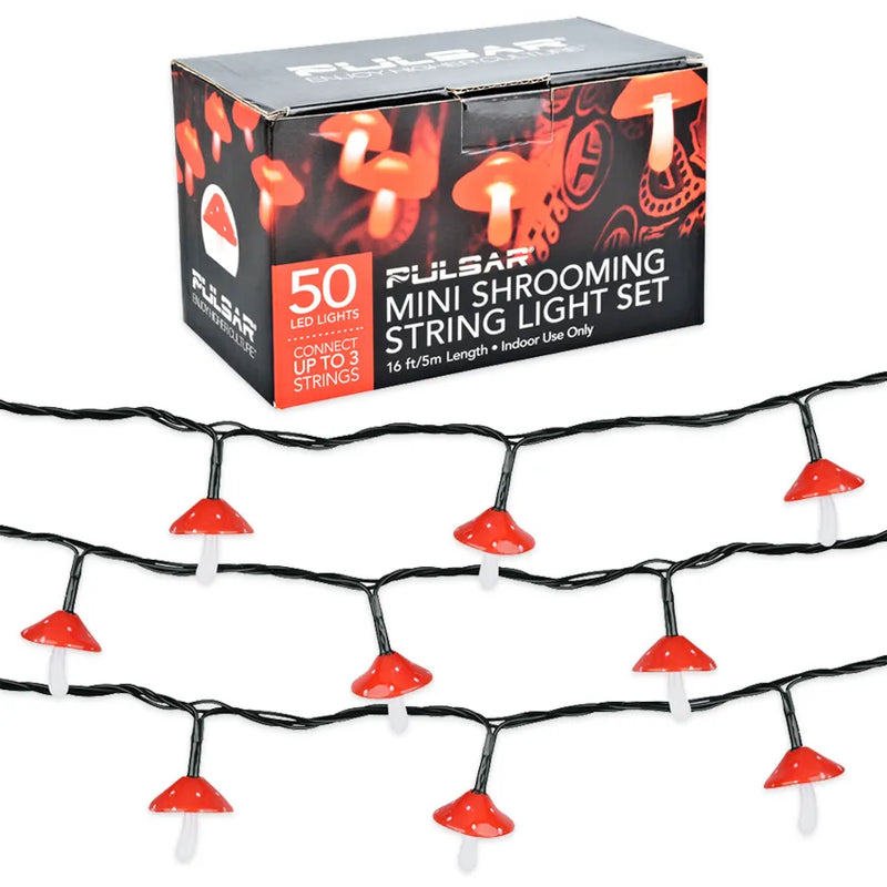 Pulsar - Mini Shrooming LED String Lights - 50 Lights