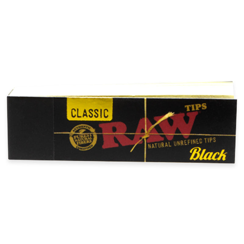 RAW - Black Filter Tips - Display Box of 50