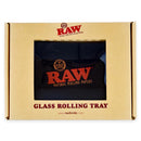 RAW - Black Glass - Rolling Tray - Mini - 5" x 7"