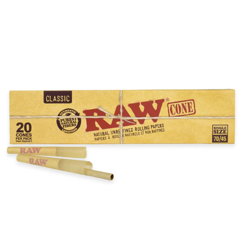 RAW - Classic Cones 70/45mm - Display Box of 12