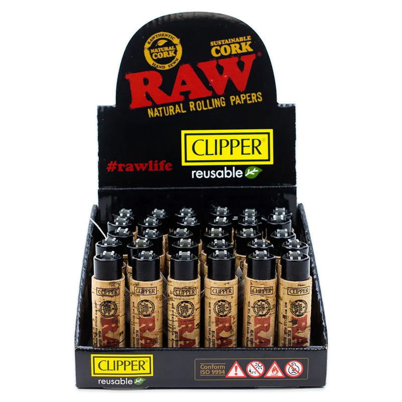 RAW - Classic - Cork Clipper Lighter - Tray of 30