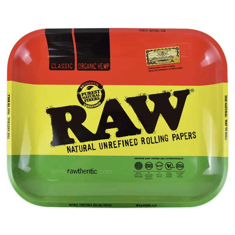 RAW - Rasta - Rolling Tray - 11" x 13"