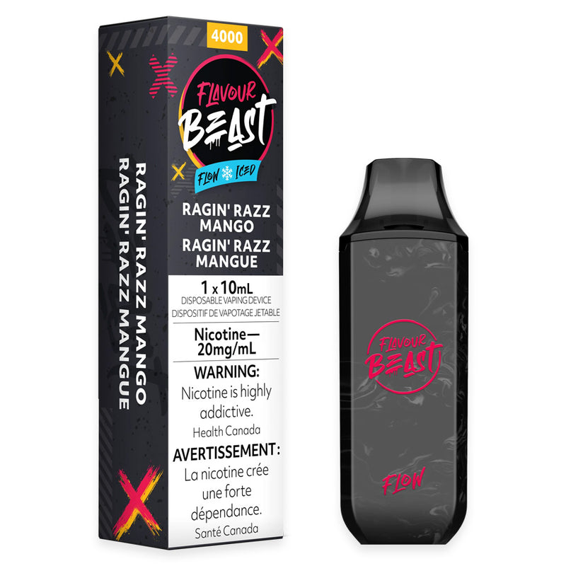 Flavour Beast - Flow - Ragin' Razz Mango Iced