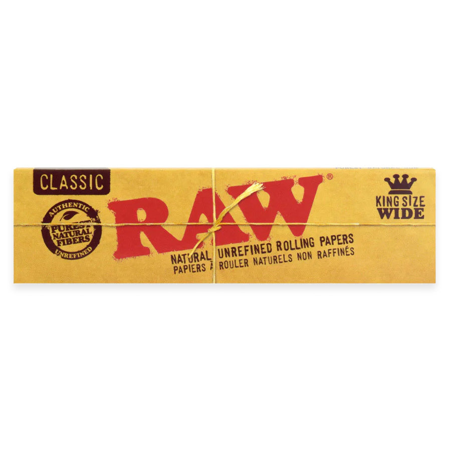 RAW - Classic King Size Wide Rolling Papers - Display Box of 50