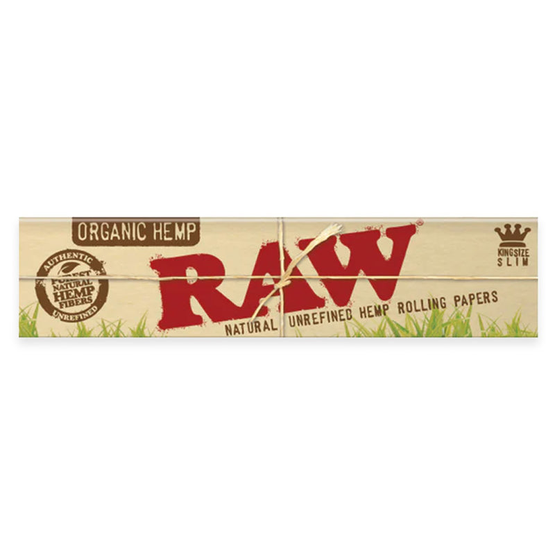 RAW - Organic Hemp - King Size Slim Rolling Papers - Display Box of 50