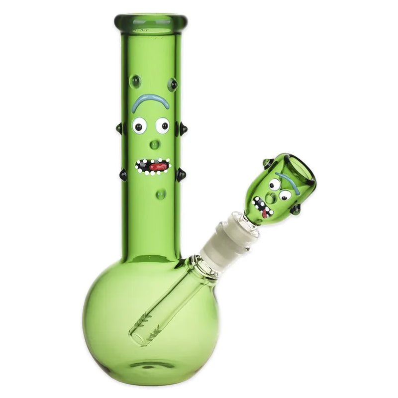 Richard the Pickle - Glass Water Pipe - 9"