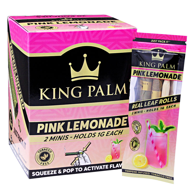 King Palm - Mini Pre-Rolls - Pink Lemonade - Display Box of 20
