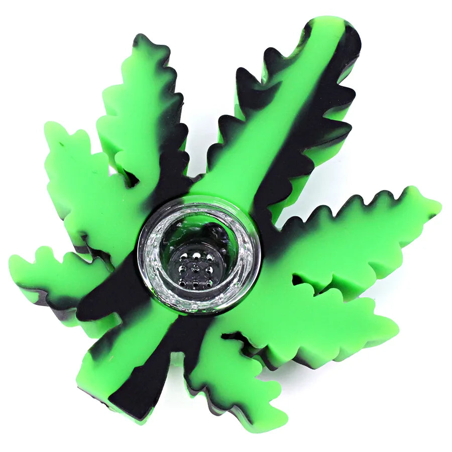 Silicone Weed Leaf Pipe - 4