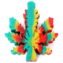 Silicone Weed Leaf Pipe - 4"