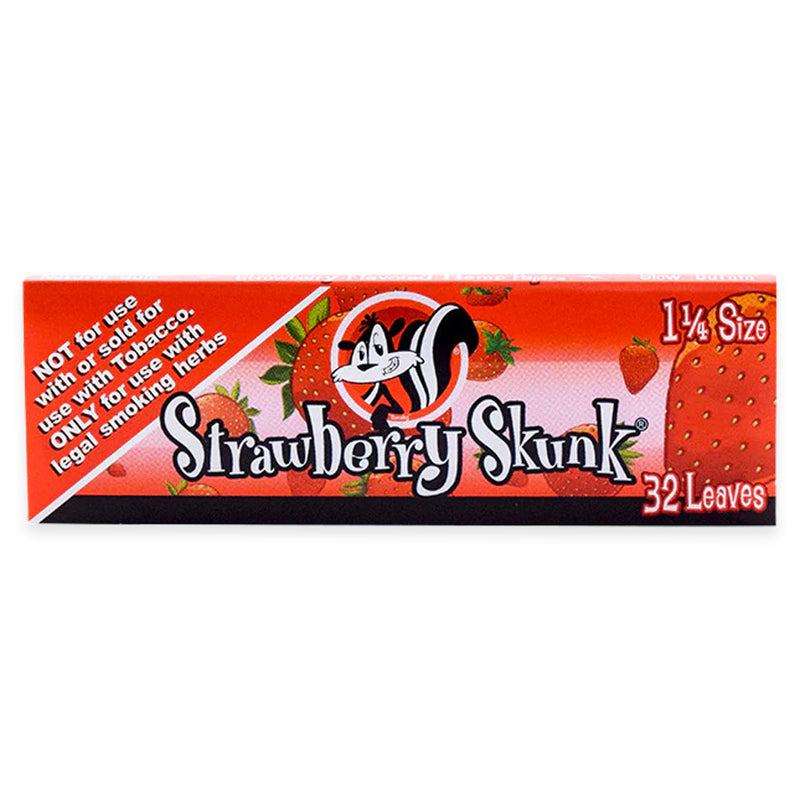 Skunk - 1.25" Rolling Papers - Strawberry - Display Box of 24