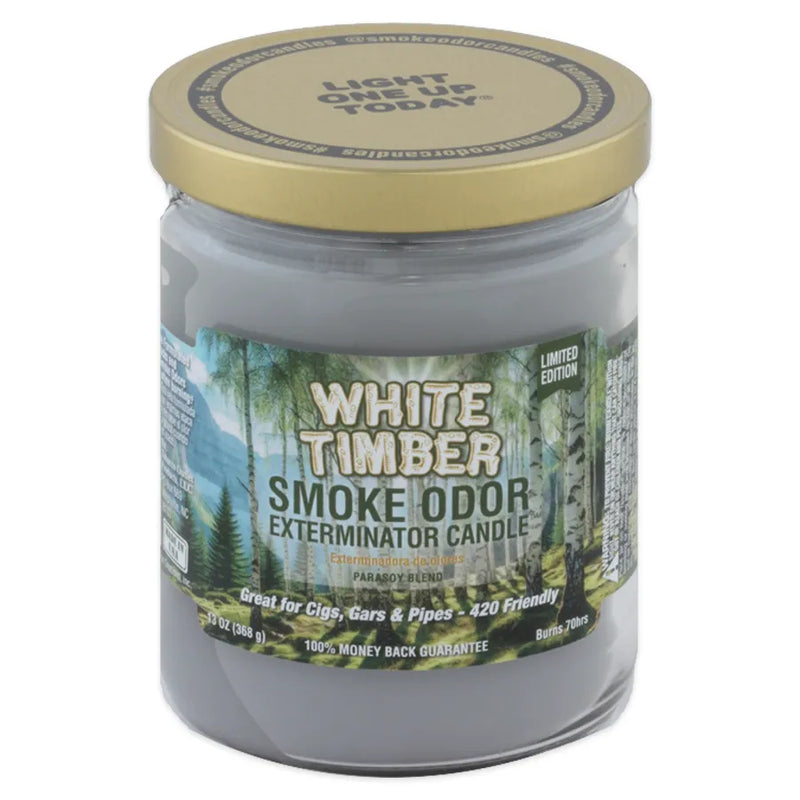 Smoke Odor - 13oz Candle - White Timber