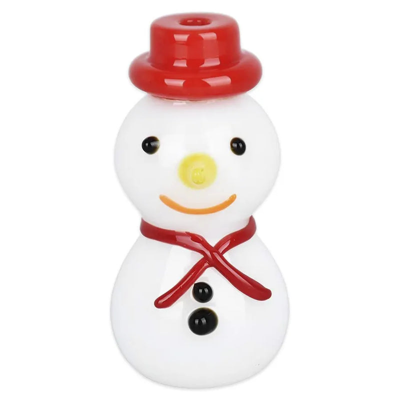 Snowman - Glass Hand Pipe - 3.5"