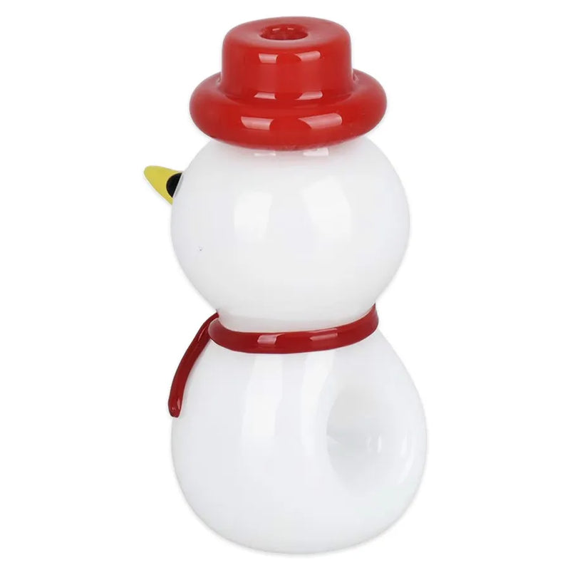 Snowman - Glass Hand Pipe - 3.5"