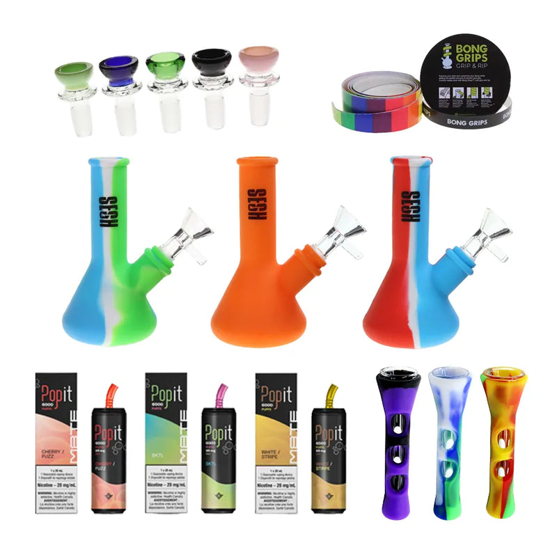 Variety Bundle - Silicone Bongs and Bowls