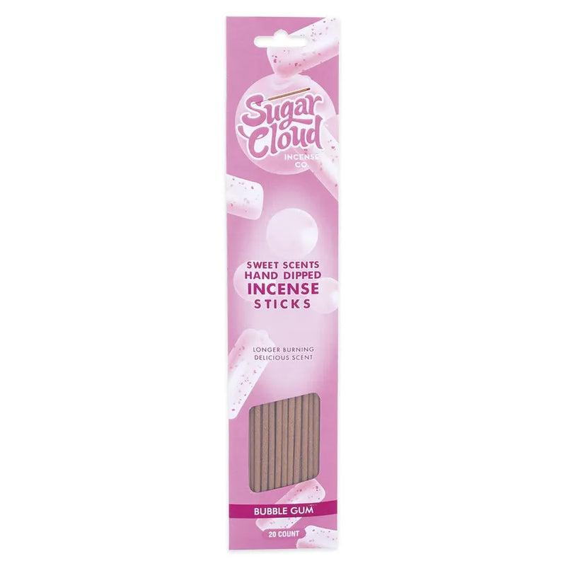 Sugar Cloud - Sweet Scents Hand-Dipped Incense Sticks - Bubble Gum - 10-Pack