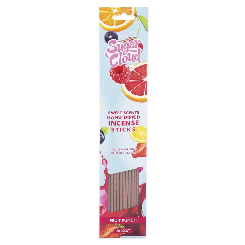 Sugar Cloud - Sweet Scents Hand-Dipped Incense Sticks - Fruit Punch - 10-Pack