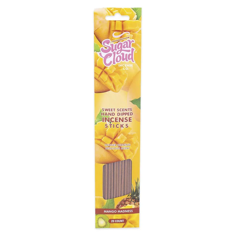 Sugar Cloud - Sweet Scents Hand-Dipped Incense Sticks - Mango Madness - 10-Pack