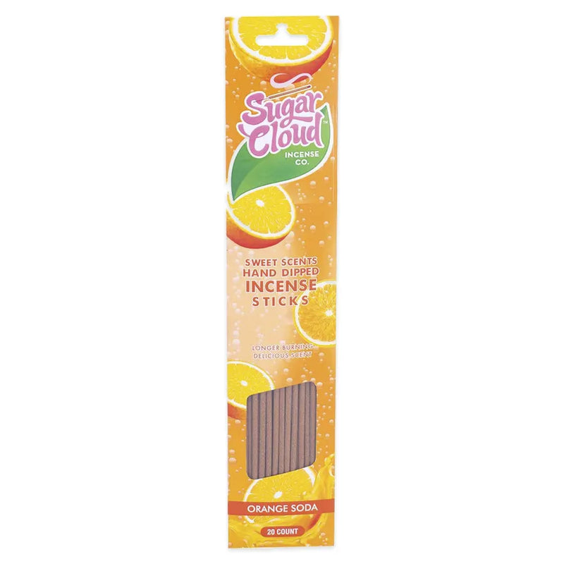 Sugar Cloud - Sweet Scents Hand-Dipped Incense Sticks - Orange Soda - 10-Pack