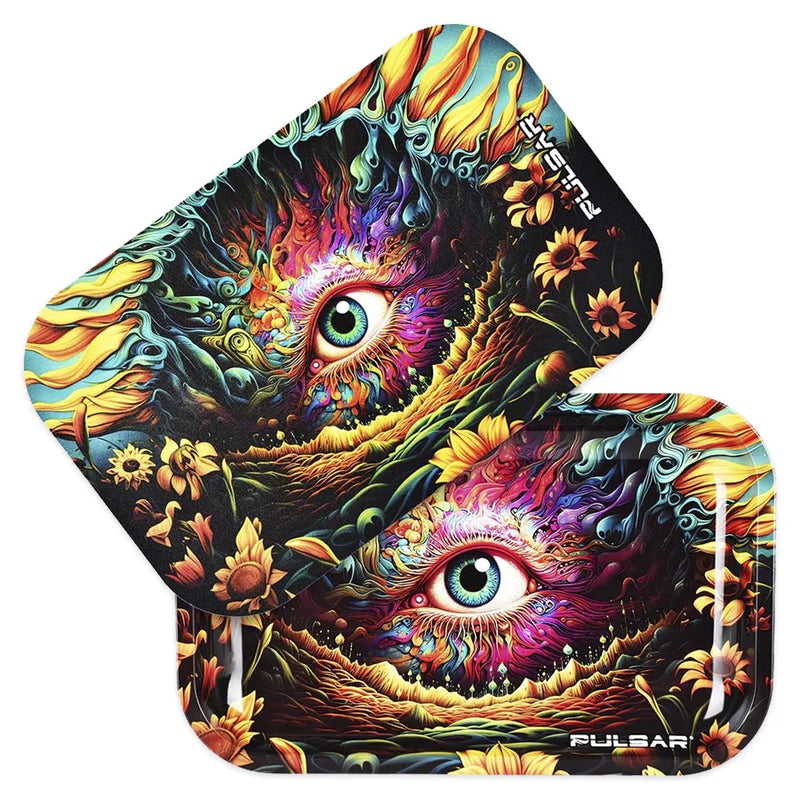 Pulsar - Sunflower Of The Mind - Rolling Tray & Lid Kit -  11" x 7"