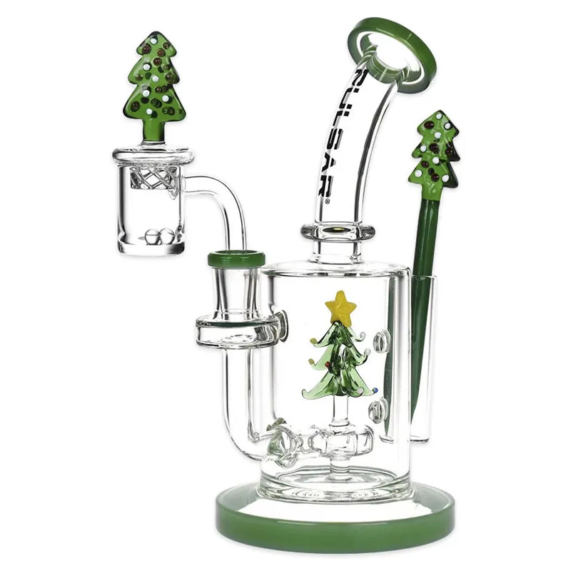 Pulsar - Holidaze - Glass Dab Rig Set - 8.25"