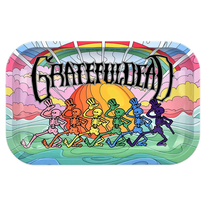 Grateful Dead x Pulsar - Rolling Tray with Lid - Under The Rainbow - 11" x 7"