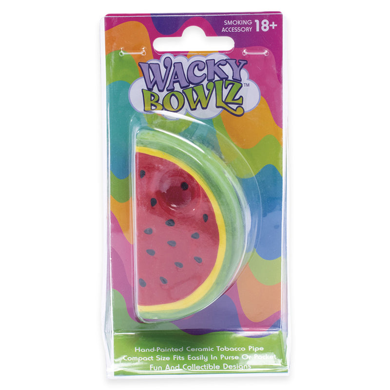 Wacky Bowlz - Watermelon - Ceramic Hand Pipe - 3.5"