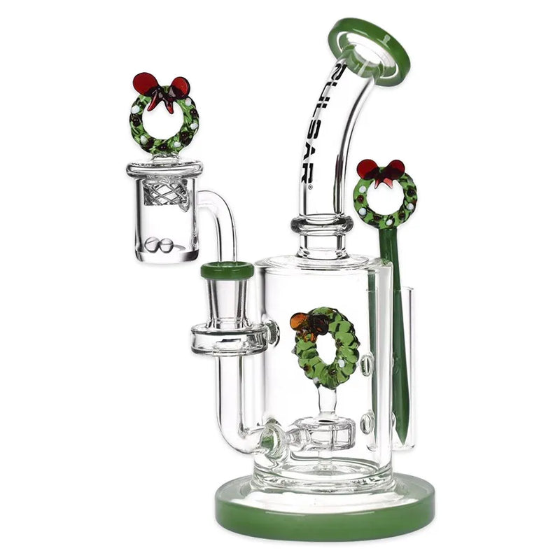 Pulsar - Holidaze - Glass Dab Rig Set - 8.25"